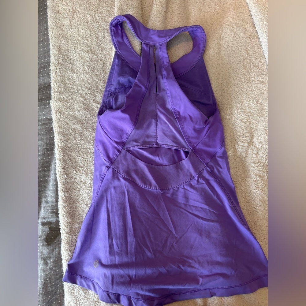 Lululemon workout tank top, purple, size 4 - Picture 2 of 5